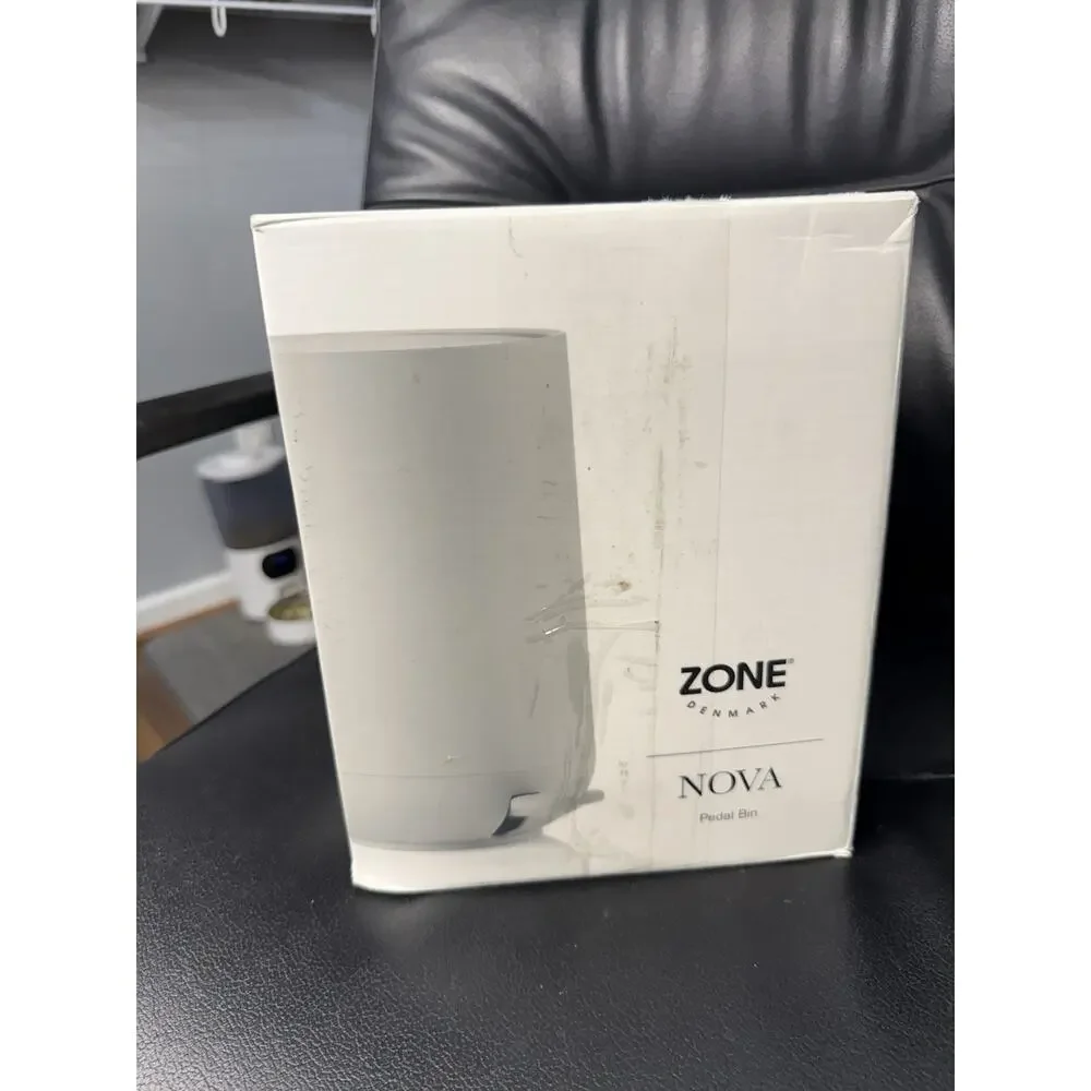 GRAY Zone Modern Elegance Nova Bathroom Cosmetic Pedal Bin Waste Sleek Design